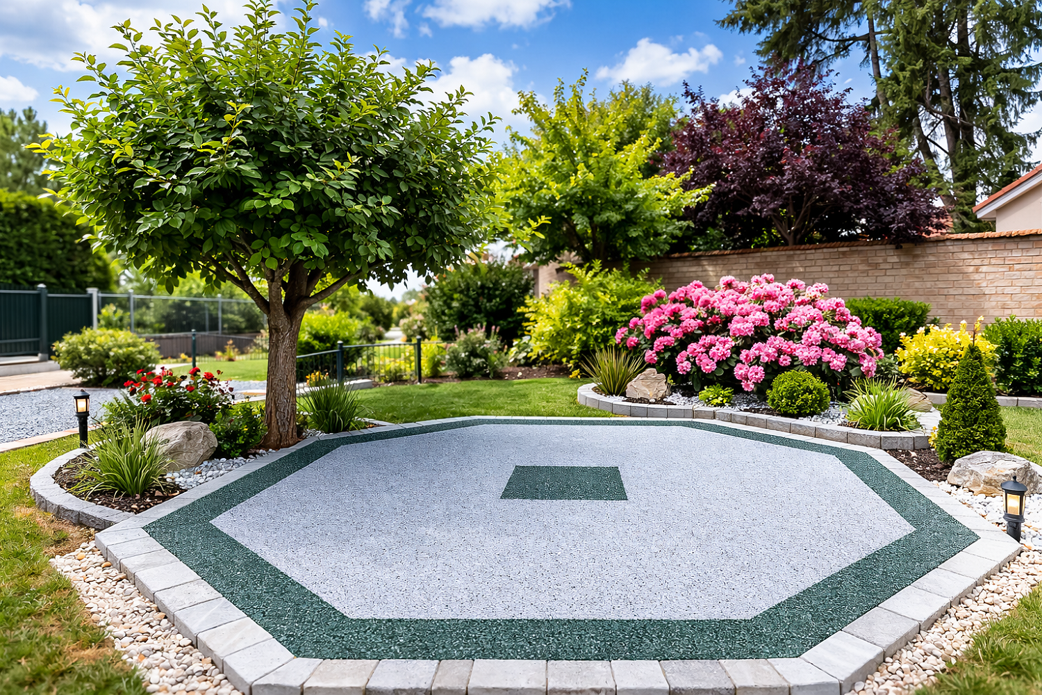 Résine de marbre terrasse