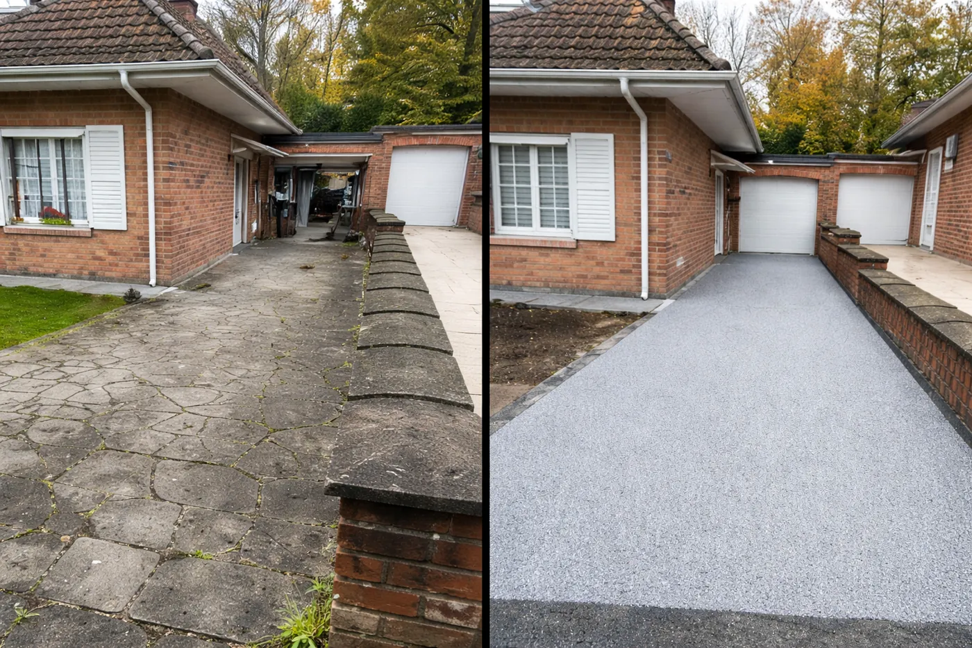 Revêtement extérieur en granulats de marbre
